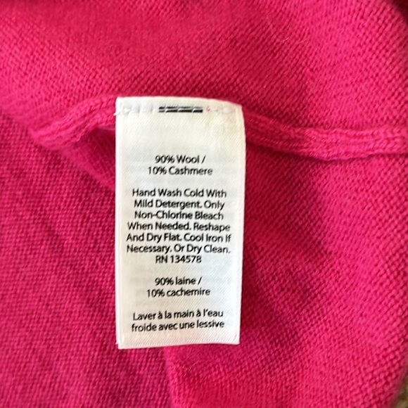 Vineyard Vines Women’s Pink Wool/Cashmere Sweater - Picture 4 of 6